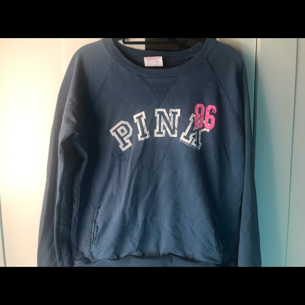 Victoria’s Secret PINK Blue Crewneck.